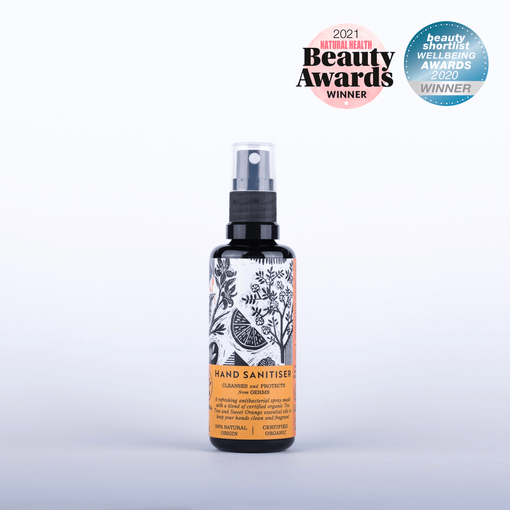 Award winning best natural vegan organic hand sanitiser